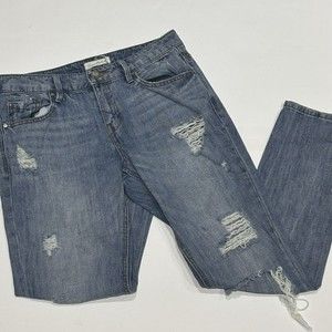 Unpublished‎ Anthropologie Mid Rise Medium Wash Jeans Size 25